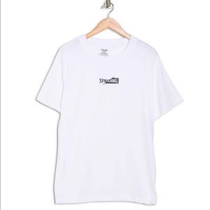 SPALDING.Split Wordmark Brand Short Sleeve T-Shirt. New with Tag!